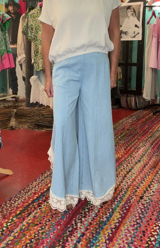 The Swayze Chambray Tulip Pants