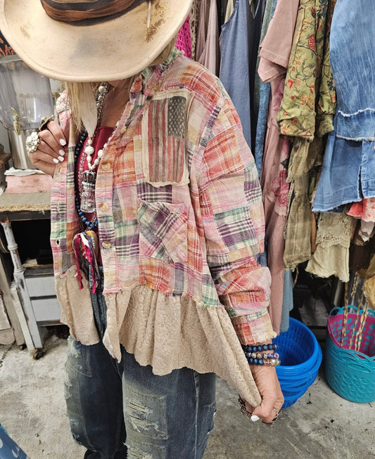 Liberty Belle Shacket ~A Rare Bird
