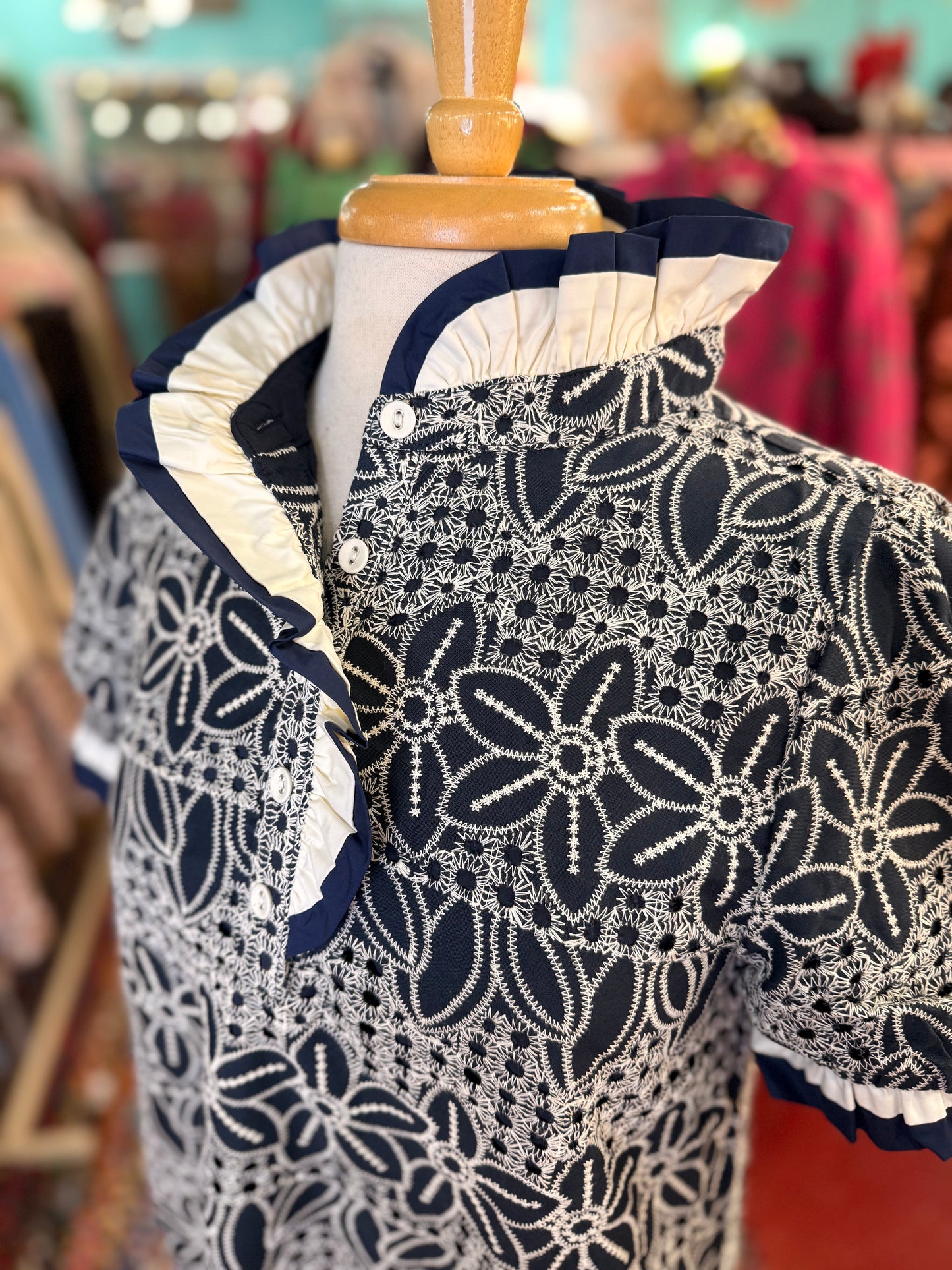 The Carly Dress in Navy