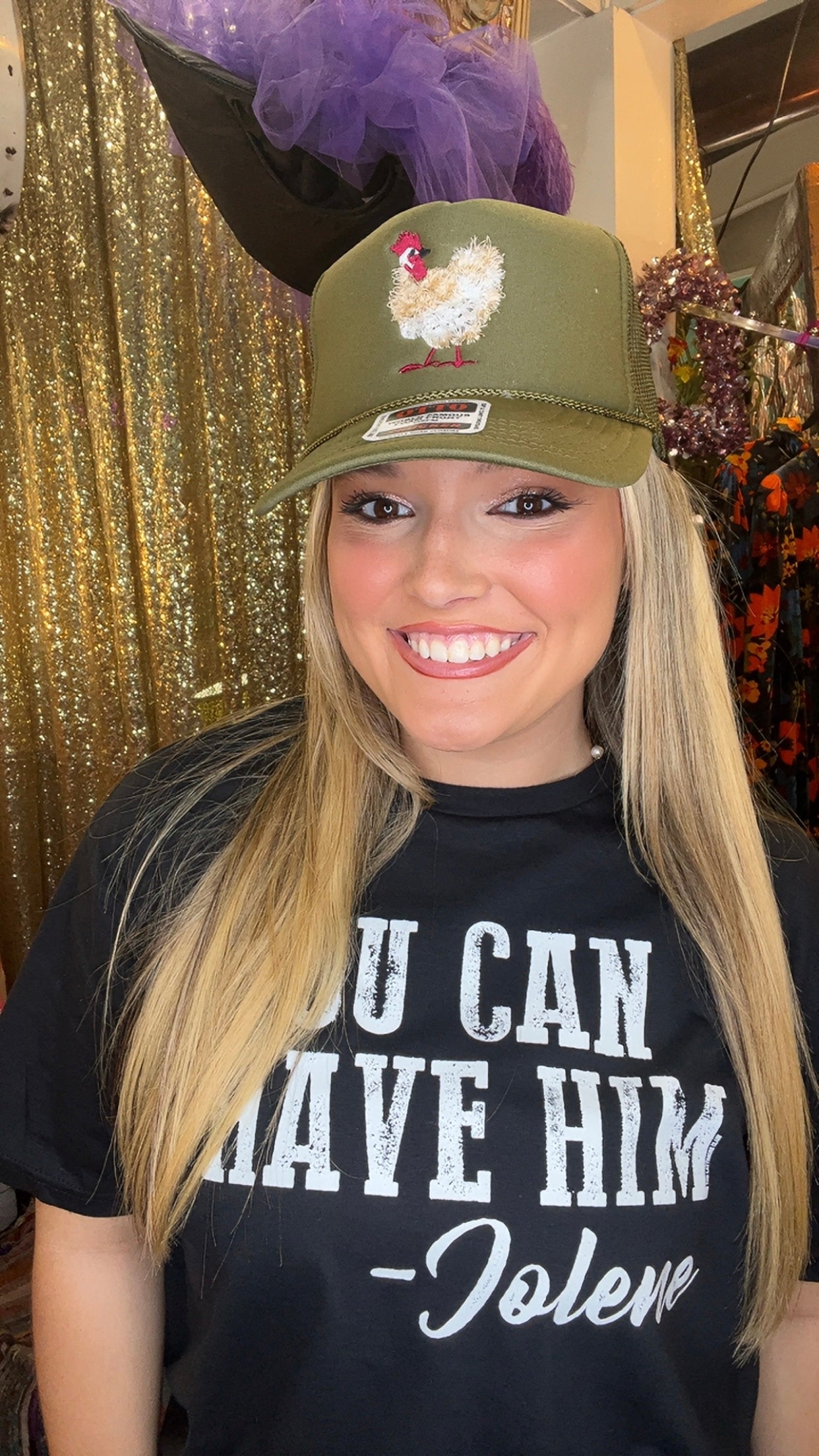 Olive Mother Clucker Trucker Hat