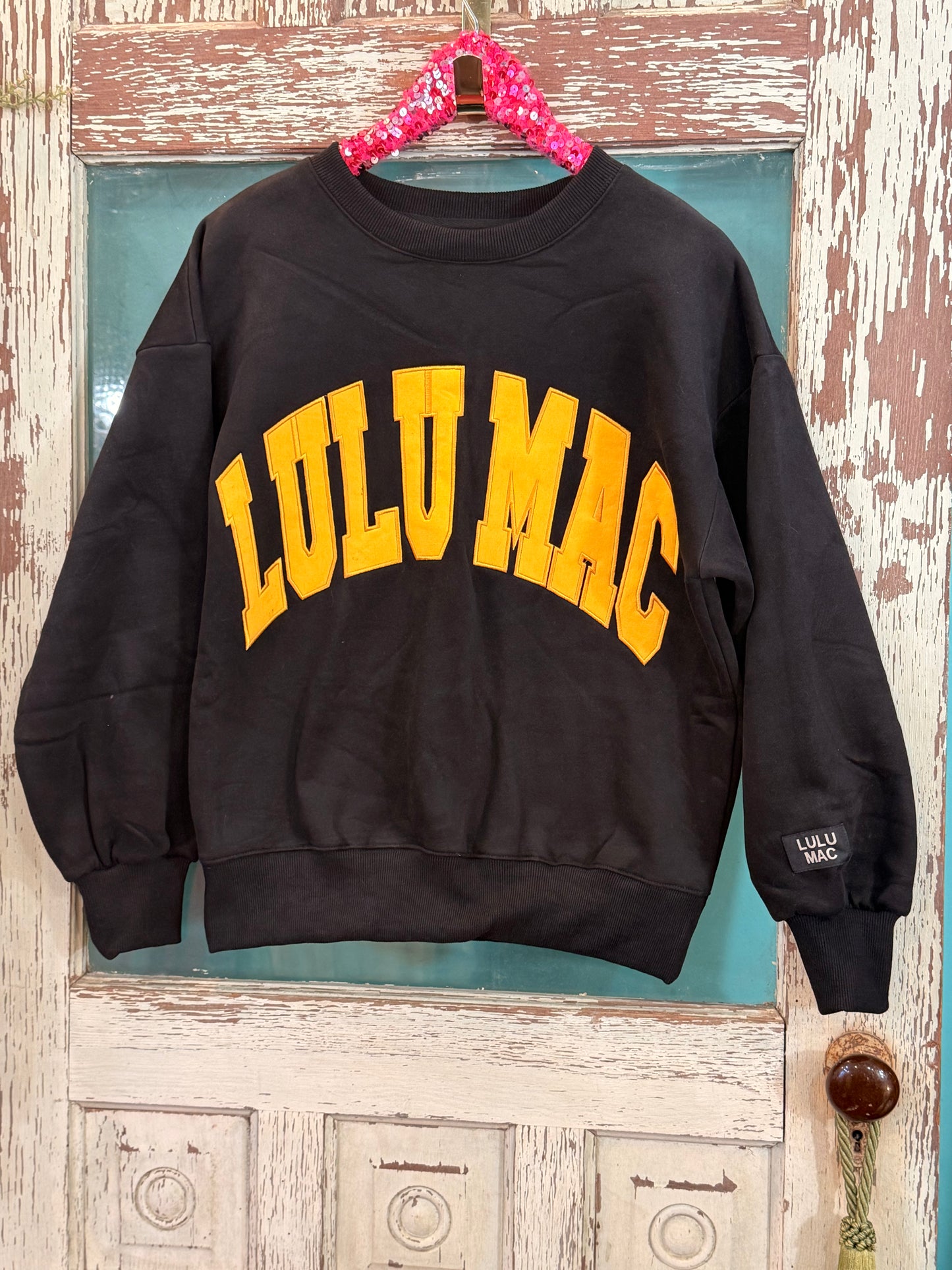Black and Gold LuLu MAC Sweatshirt