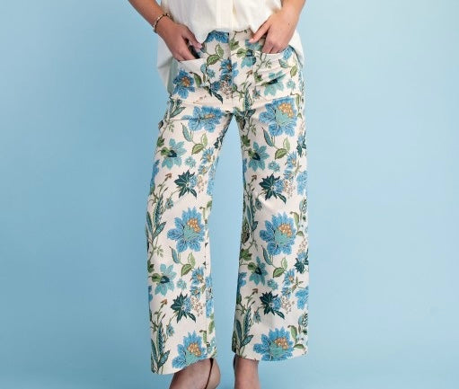 The Magnolia Mae Floral Ankle Pants