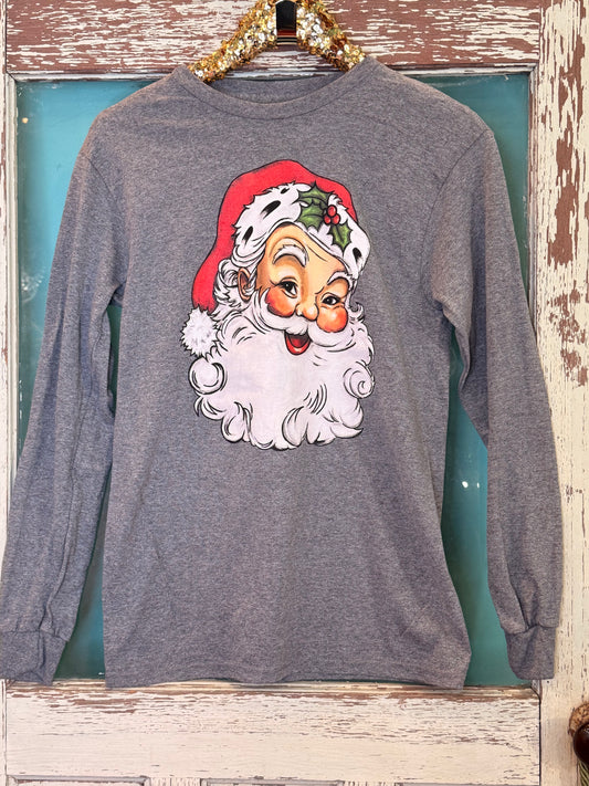 LuLu MAC Girly Girl Santa Long Sleeve T-Shirt