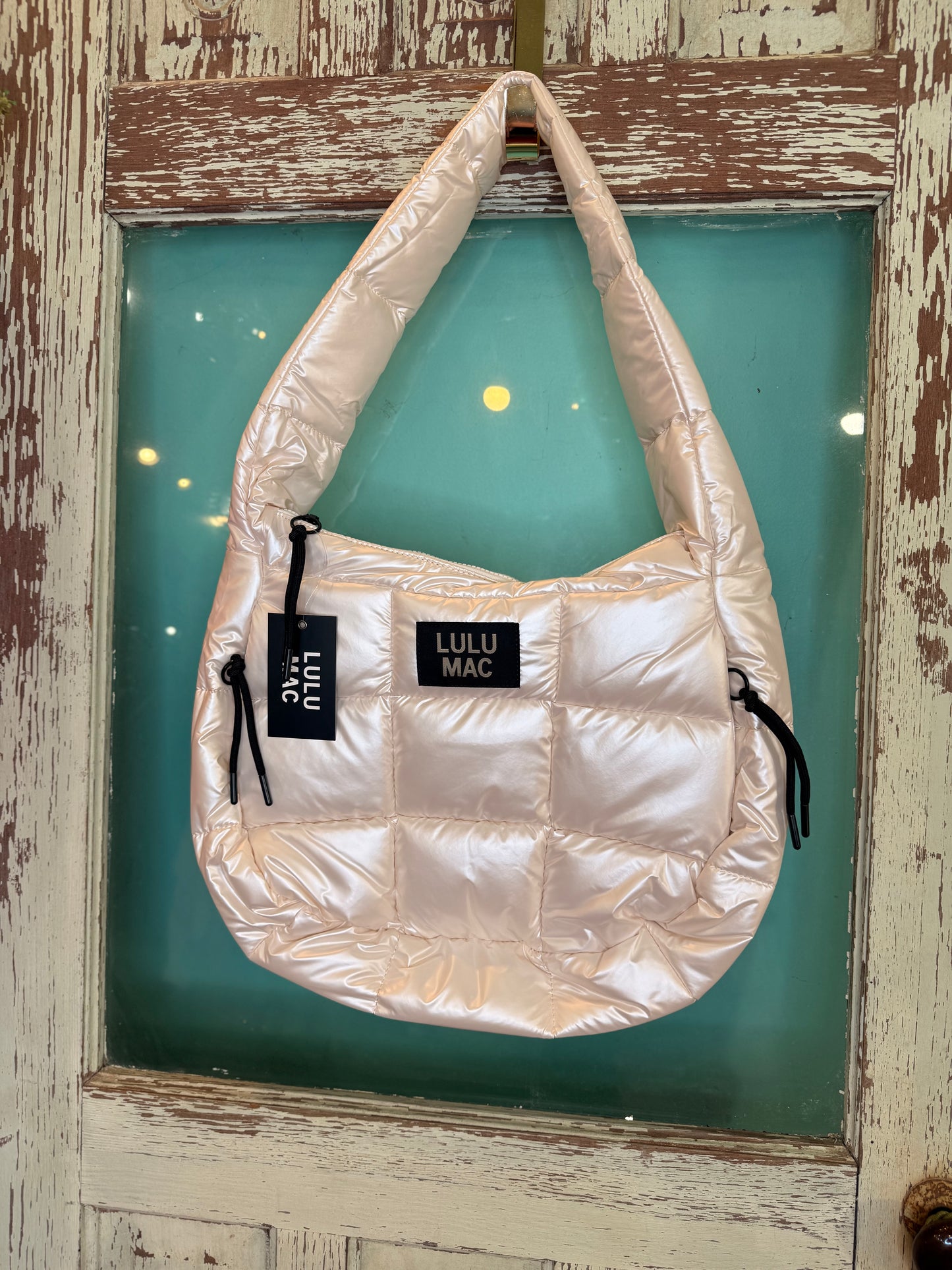 LuLu MAC Puffer Tote in Ivory