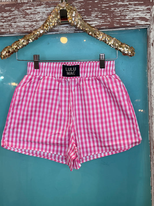 LuLu MAC Gingham Boxer Shorts