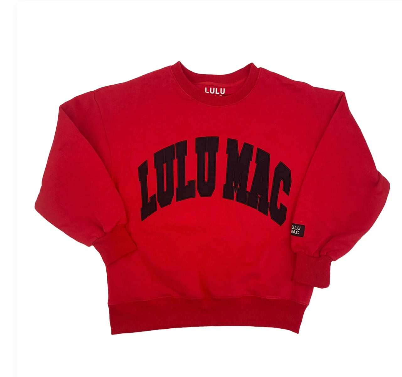 Red with Black Stitching LULU MAC SWEATSHIRT