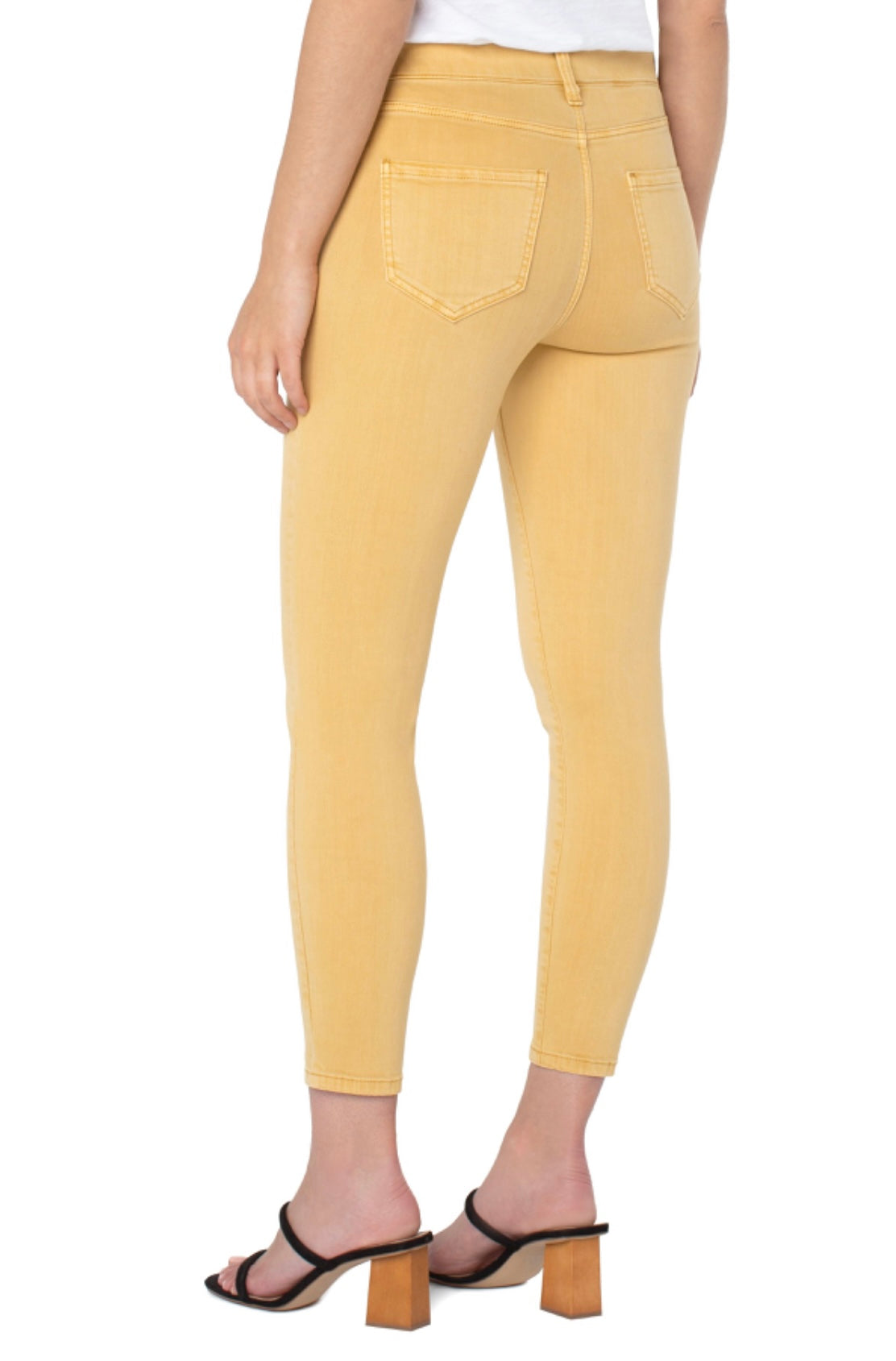 The Gia Glider Crop Skinny in Golden Glow