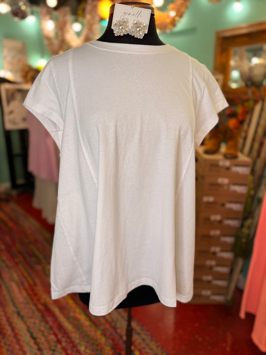 The Aveley Top in White