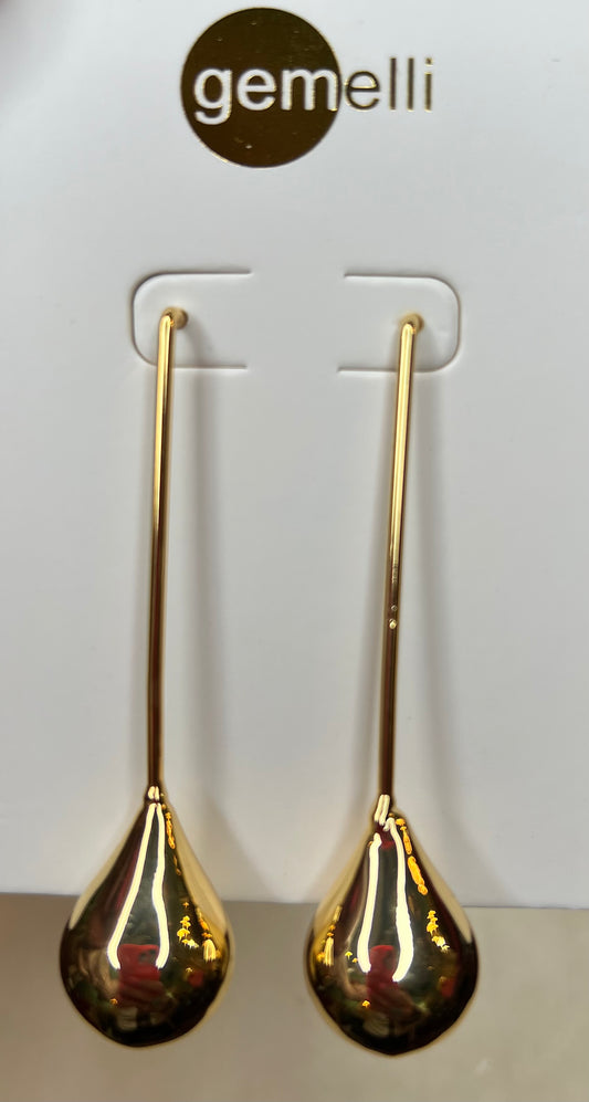 Gold Tear Drop Earrings