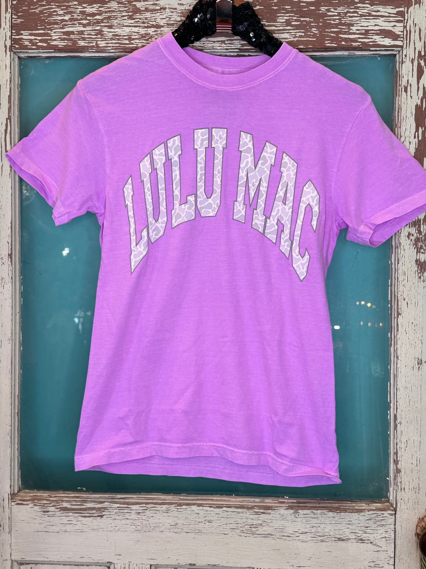 LuLu MAC Purple with Camo T Shirt