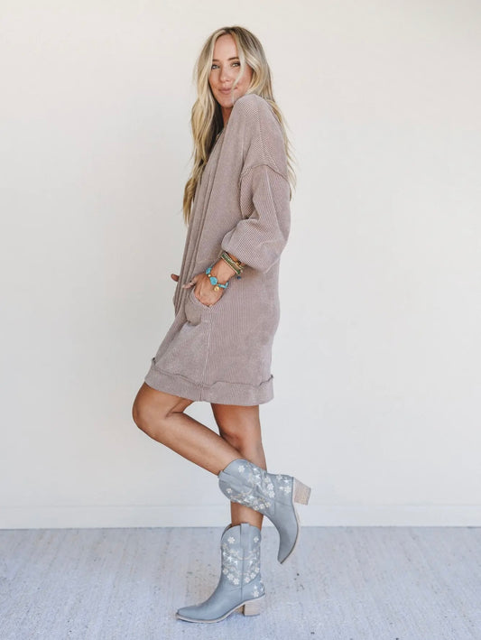 Three Birds Nest Moon Glow Dress in Acorn