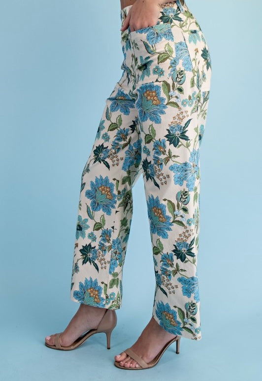 The Magnolia Mae Floral Ankle Pants