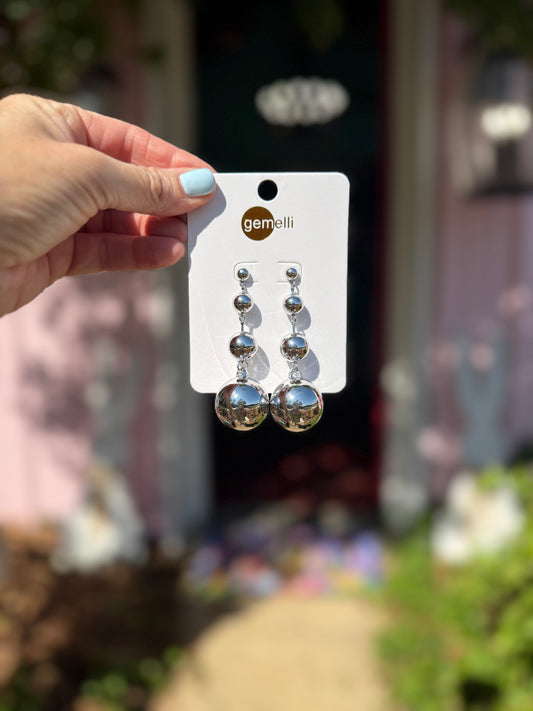 The Sam Earrings In Silver