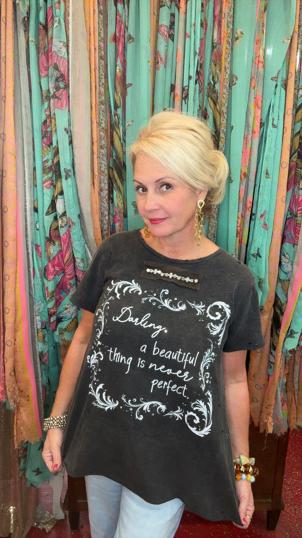 Darling Distressed T Shirt