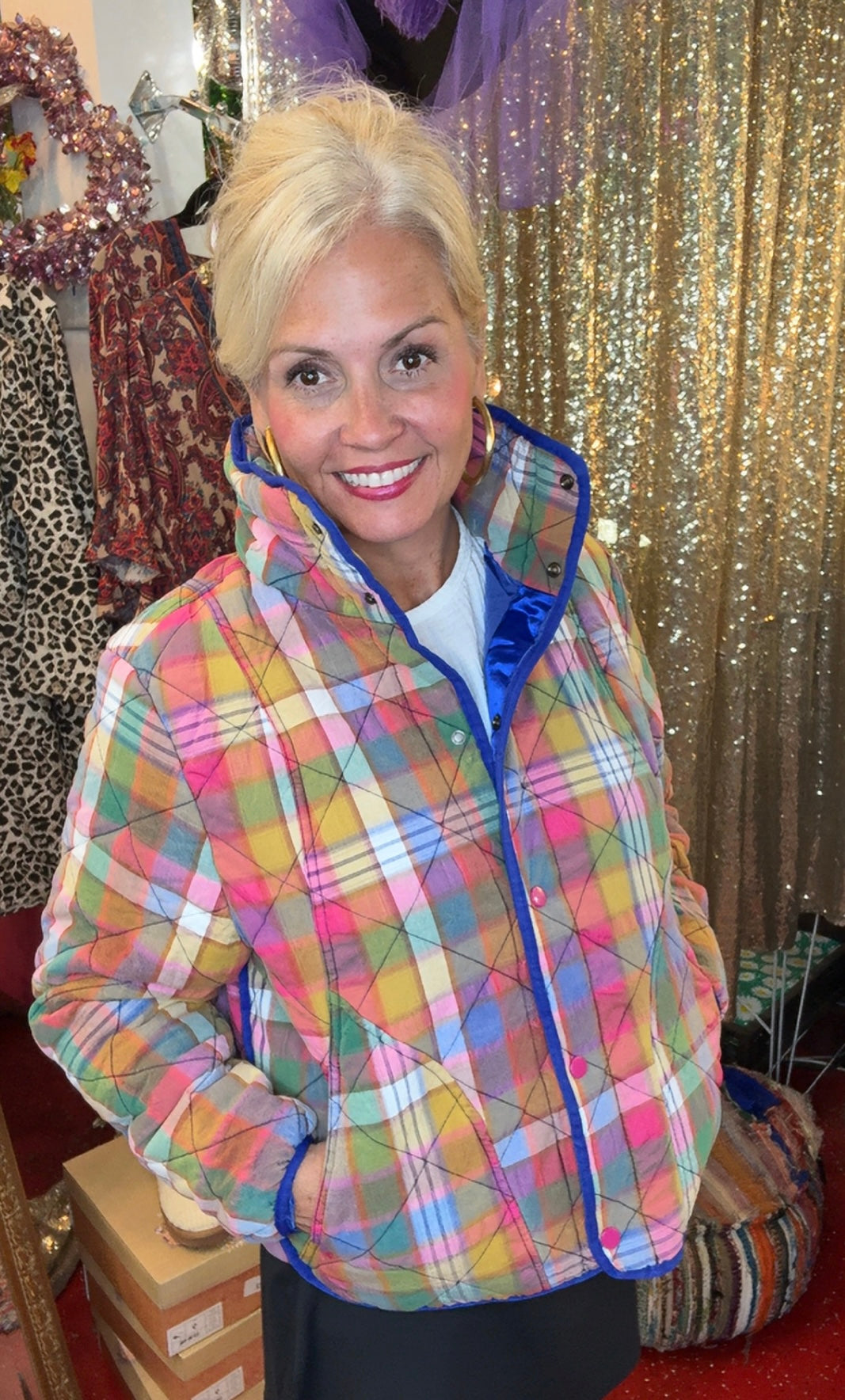 The Ray Quilted Plaid Jacket