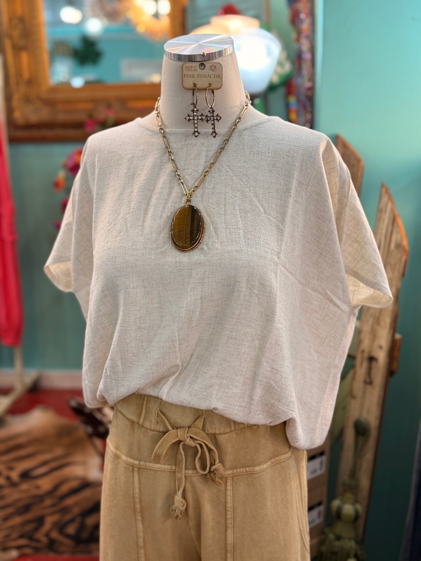 The Parachute Linen Bubble Top