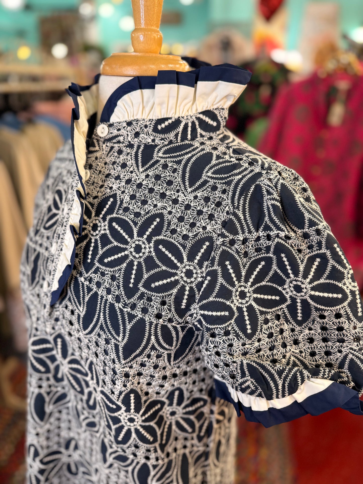 The Carly Dress in Navy