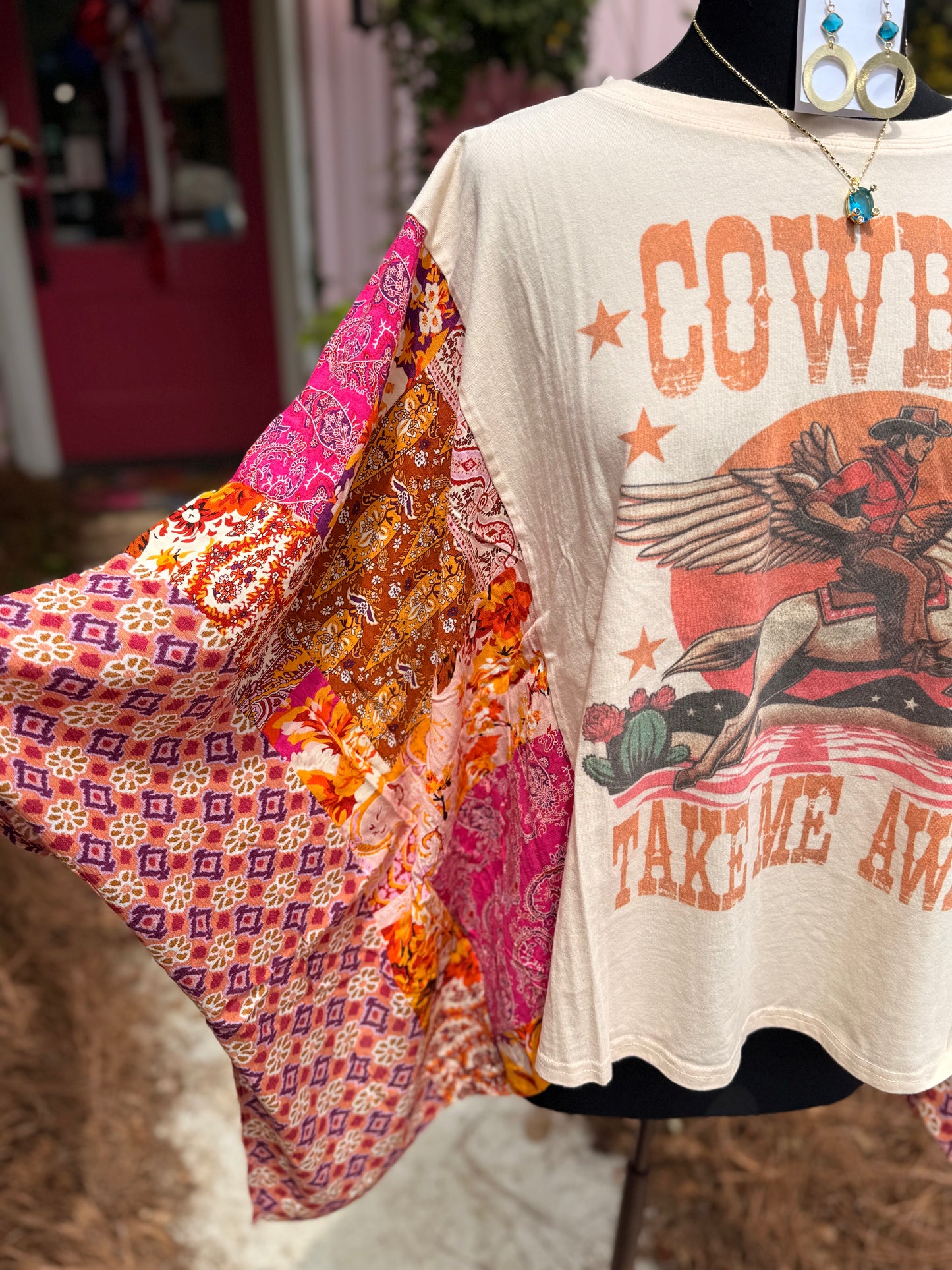 Cowboy Take Me Away Poncho