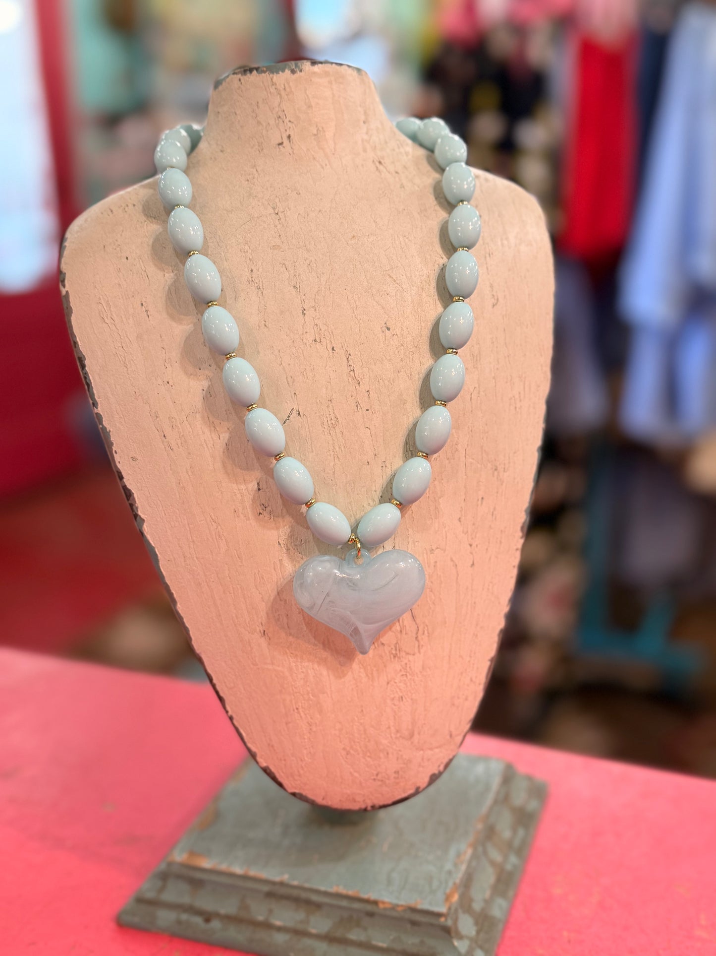Roxie Necklace in Light Blue