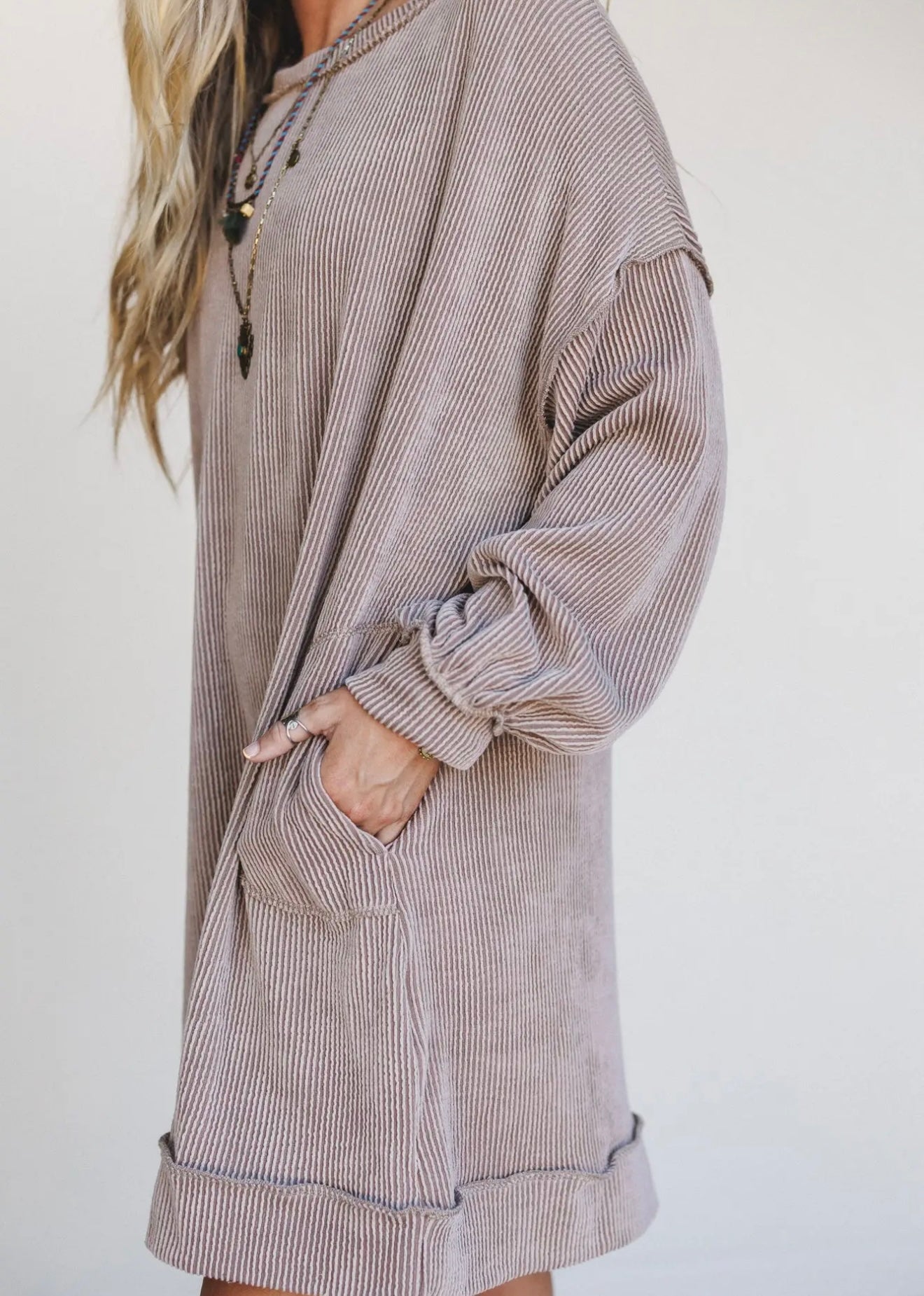 Three Birds Nest Moon Glow Dress in Acorn