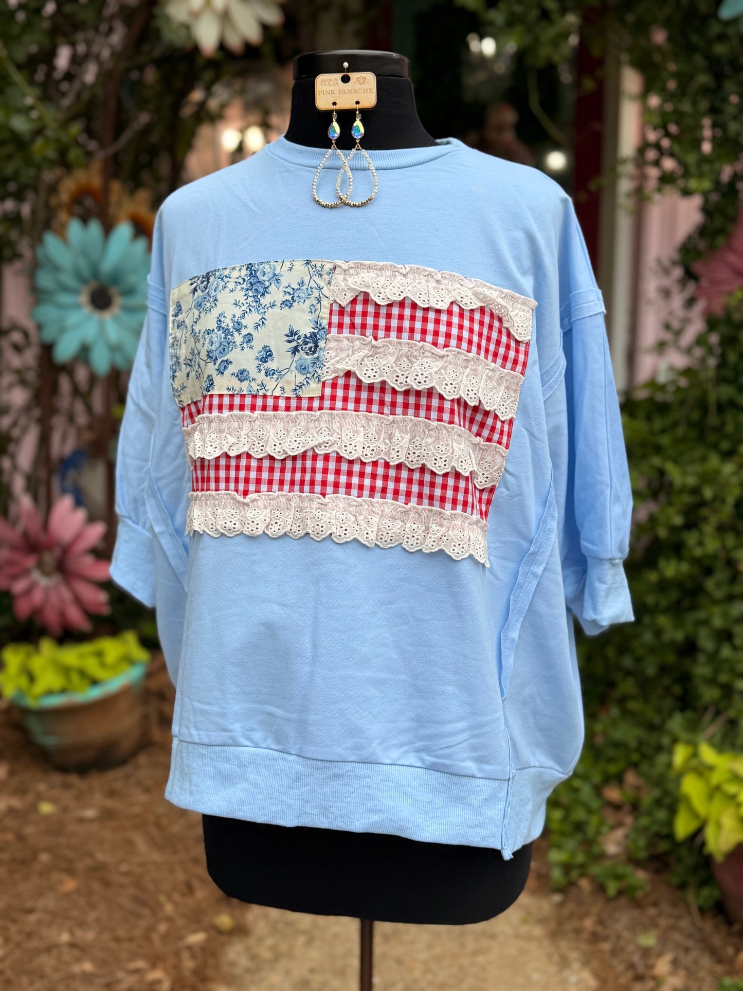 The Quilted Flag Pullover