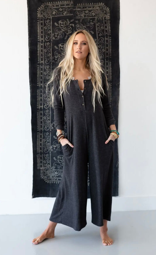 Simply Comfort Jumpsuit - Dark Gray