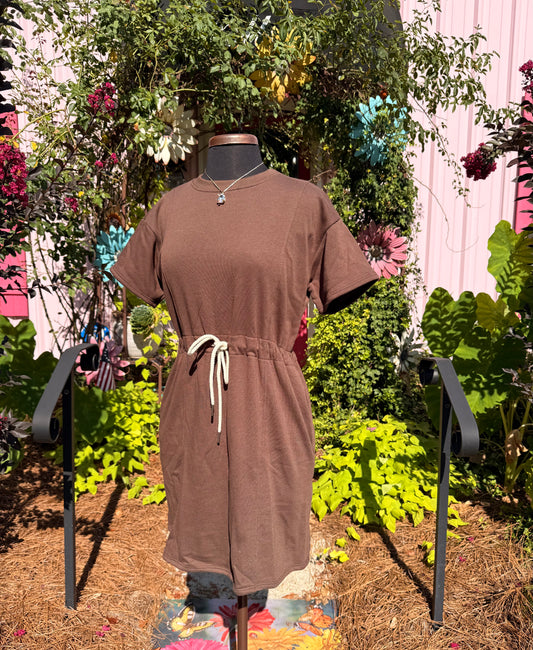 The Keene Dress in Brown
