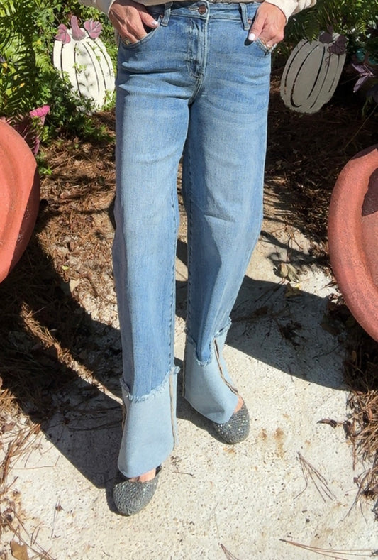 The Addi Wide Cuff Jean