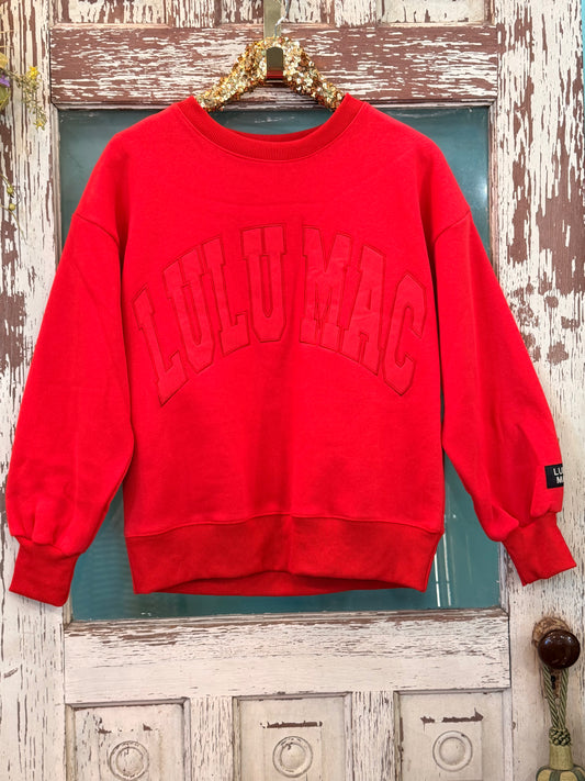 Red on Red LuLu MAC Sweatshirt