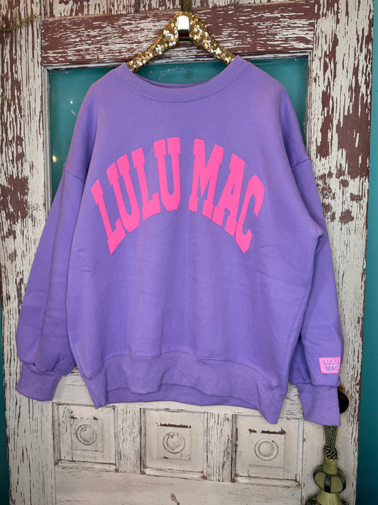 LuLu Mac Purple with Pink Sweatshirt