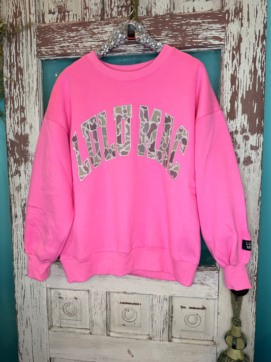 Pink Camo LuLu MAC Sweatshirt