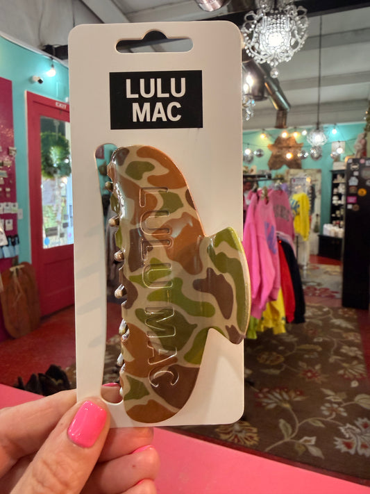 LuLu MAC Brown Camo  Hair Clip