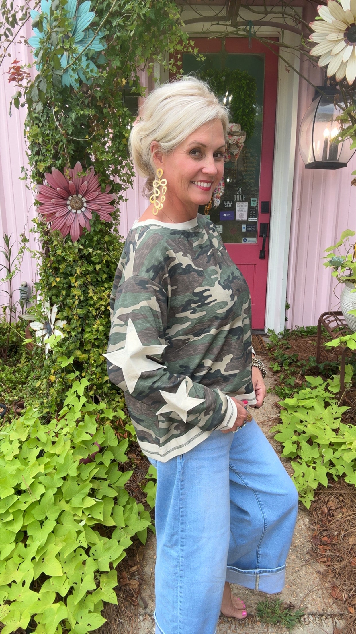 The Nicki Camo Pullover