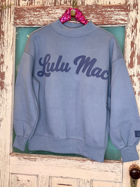 LuLu Mac Script Navy/Navy Sweatshirt