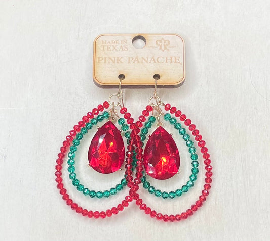 Pink Panache Earrings - 1CNC CH206