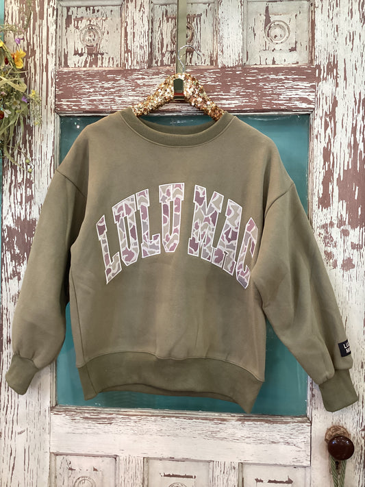 Olive LuLu MAC CAMO SWEATSHIRT