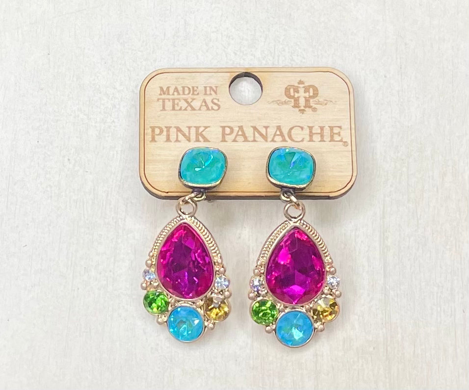 Pink Panache Earrings - 1CNC R307