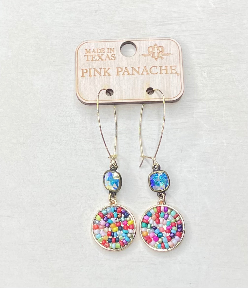Pink Panache Earrings - 1CNC R211