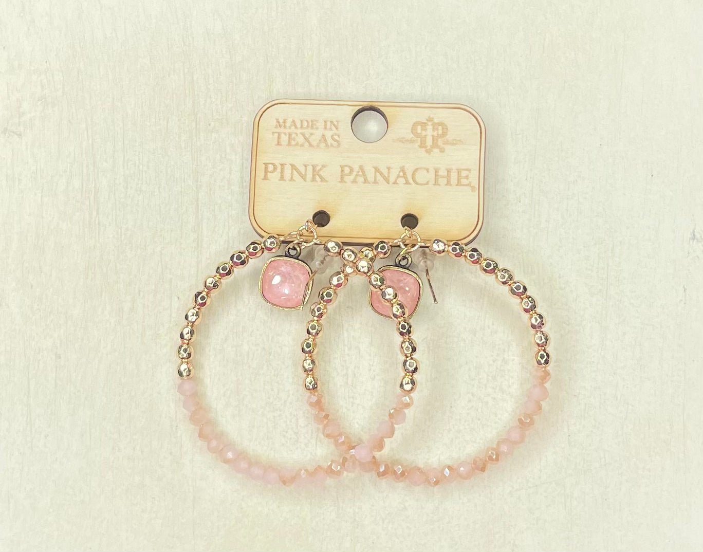 Pink Panache Earrings - 1CNC D163