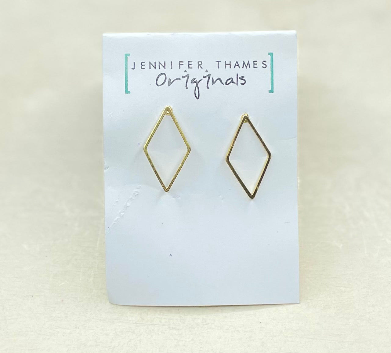 The Shape Stud Diamond Earrings