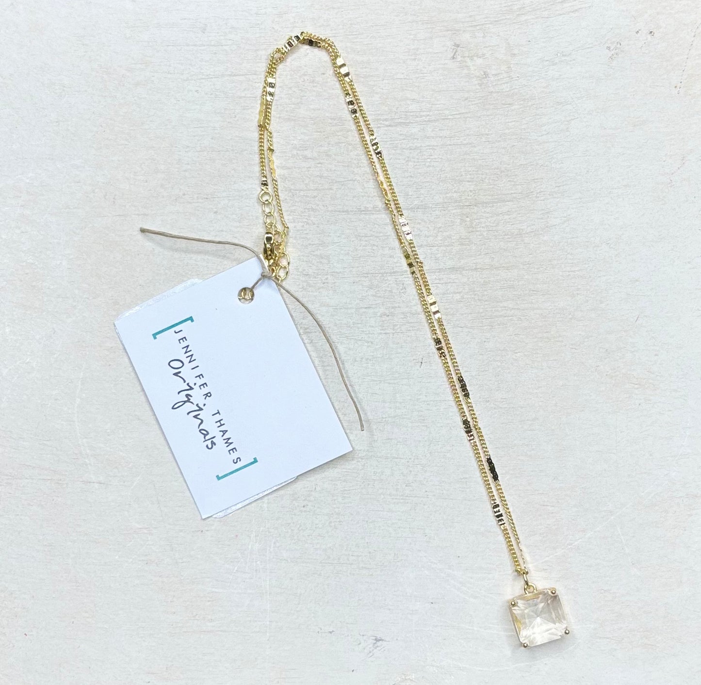 The Leah Necklace in Clear
