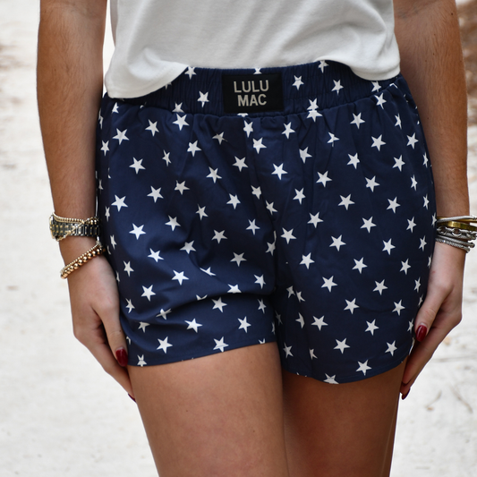 LuLu Mac Navy Stars Shorts
