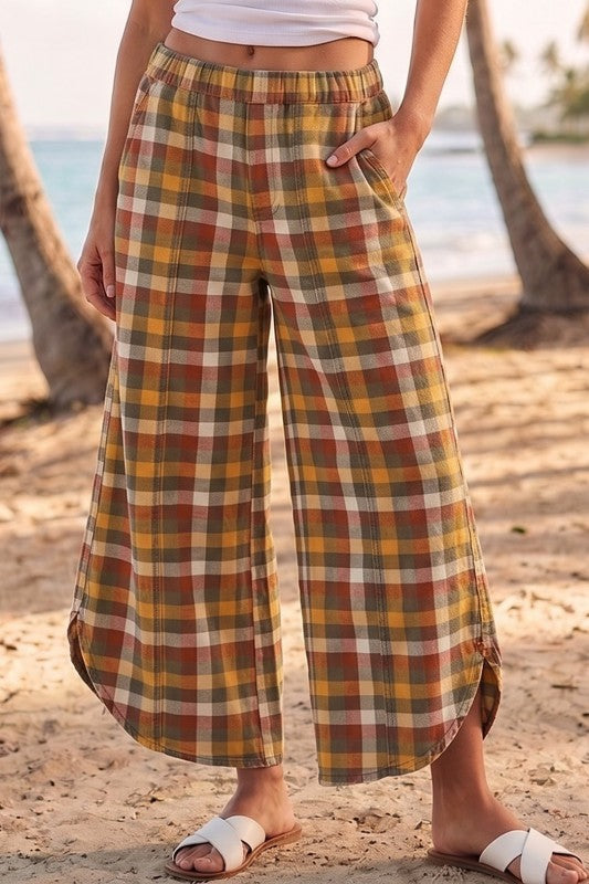 The Wynn Tulip Pants in Check