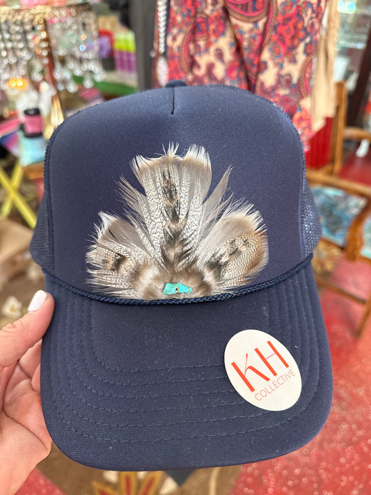 Feather Trucker Hat #2