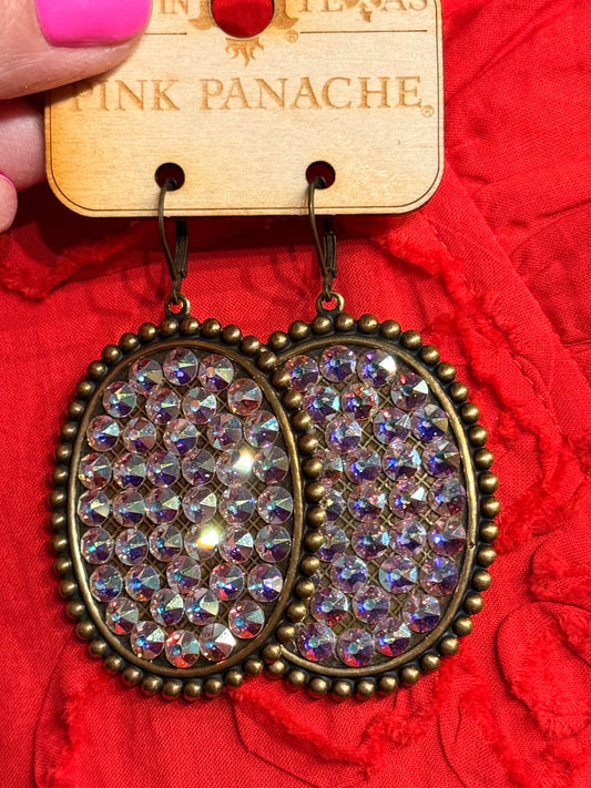 Pink Panache Original Crystal AB Disc on Gold