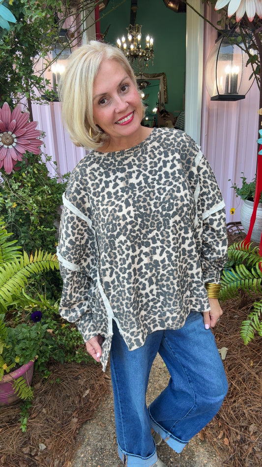 The Lyda Leopard Pullover