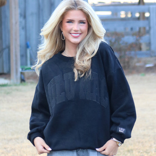 Black on Black LuLu MAC SWEATSHIRT