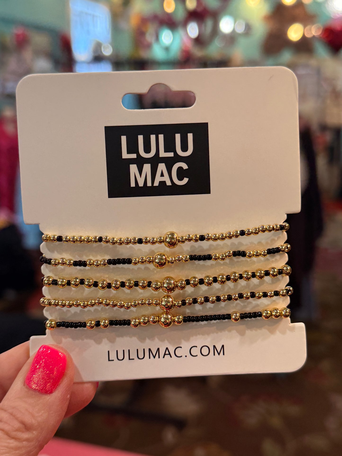 Black Beaded LuLu MAC Stack