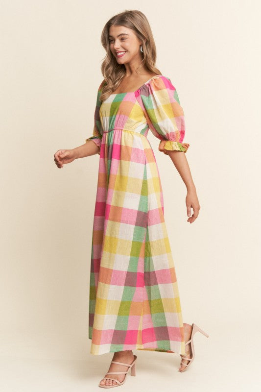 The Shelby Checkered Jumpsuit