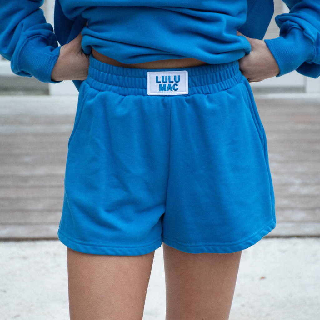 LuLu MAC Bright Blue Terry Cloth Shorts